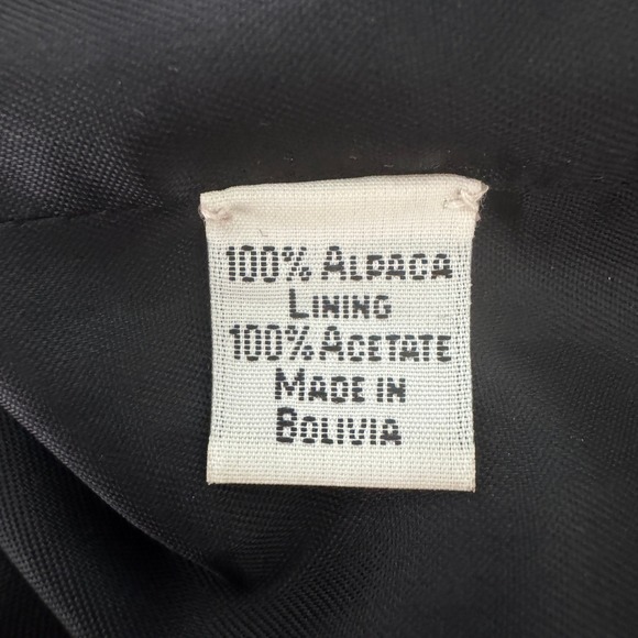 Peruvian Connection 100% Alpaca Mandarin Spice Jacket Size Medium Red Boho Artsy - Picture 10 of 11